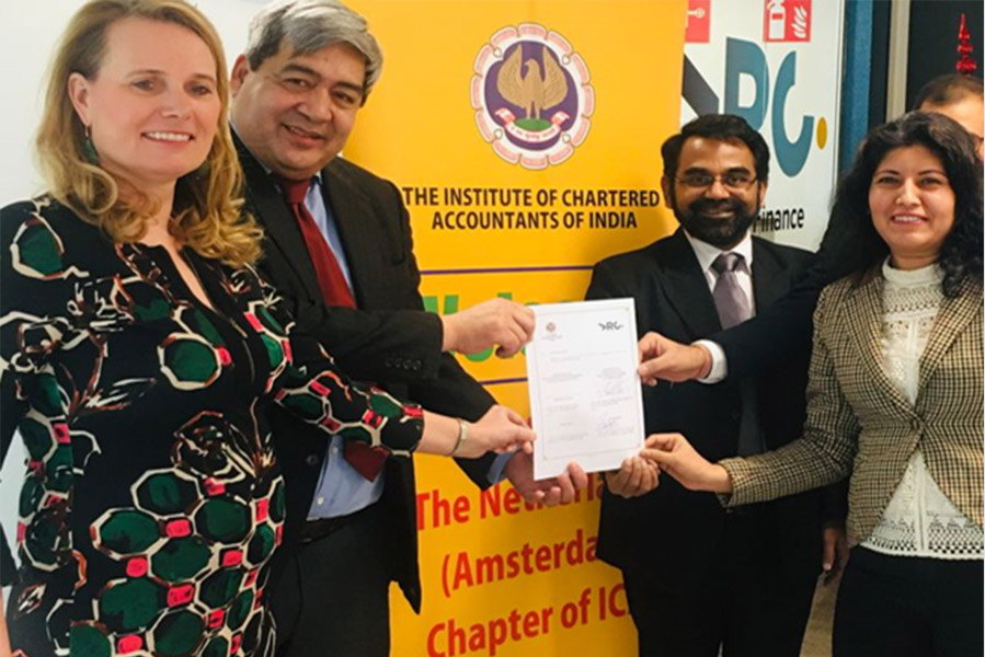 Memorandum of Understanding (MoU) was signed between ICAI and VRC Netherlands