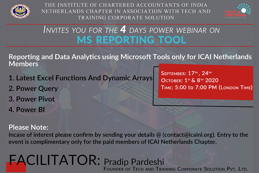 Power Webinar on MS Reporting Tool</